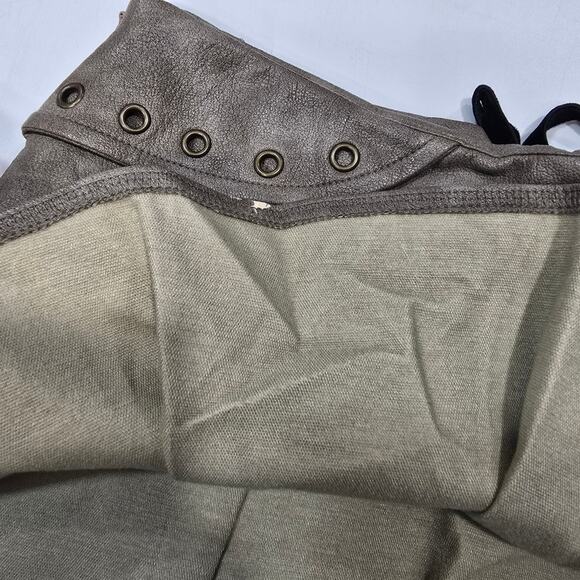 Zemeta Attic Box Tie Micro Skirt in Taupe - Picture 5 of 10